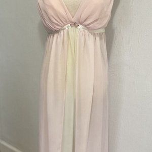 Enchanted Women’s Sexy Long Pink Nightgown Vintage 1X
